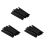 Arrows Vanes 4 Inch Plastic Fletching 50 Pack(Black) 1