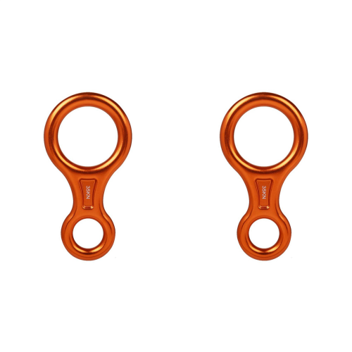 Aluminum Alloy Downhill Equipment for Climbing Device, Orange