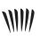 Arrows Vanes 4 Inch Plastic Fletching 50 Pack(Black) 2