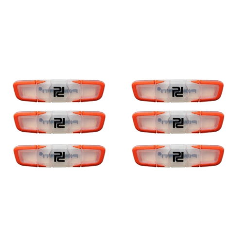 6Pcs Long Tennis Racket Shockproof -Orange