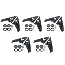 1.5 Inch Pair Front Pillar Tweeter Covers for 2016-2019