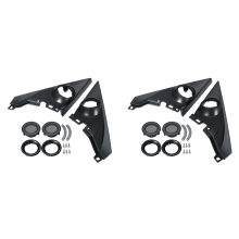 1.5 Inch Pair Front Pillar Tweeter Covers for 2016-2019