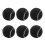 6Pcs Pack 66mm Ladies Beginners Practice Tennis Ball,Black 2