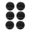6Pcs Pack 66mm Ladies Beginners Practice Tennis Ball,Black 4