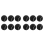 6Pcs Pack 66mm Ladies Beginners Practice Tennis Ball,Black 1