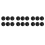 6Pcs Pack 66mm Ladies Beginners Practice Tennis Ball,Black 1