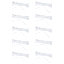 100 Pcs 30cm creation pipe cleaners, white