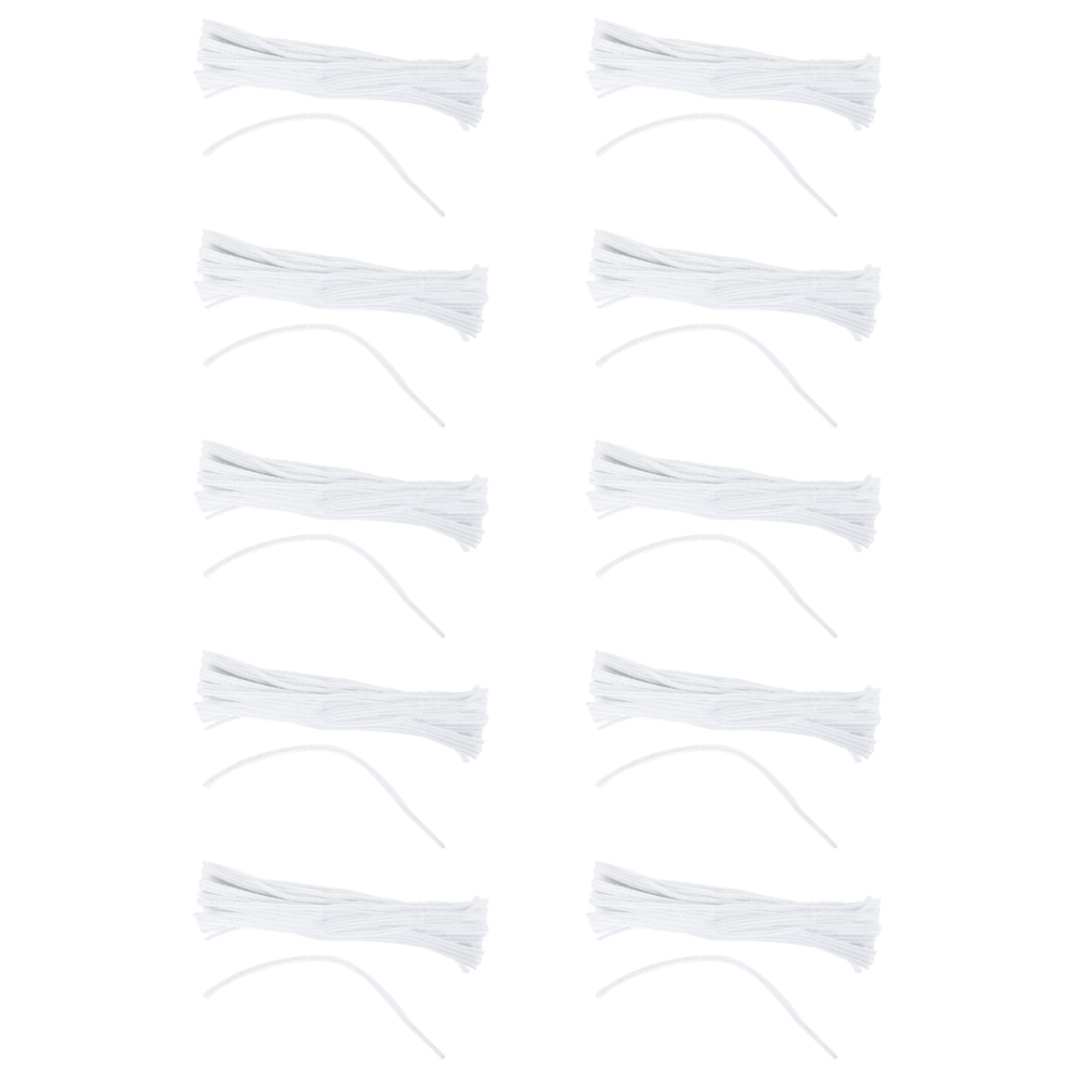 100 Pcs 30cm creation pipe cleaners, white