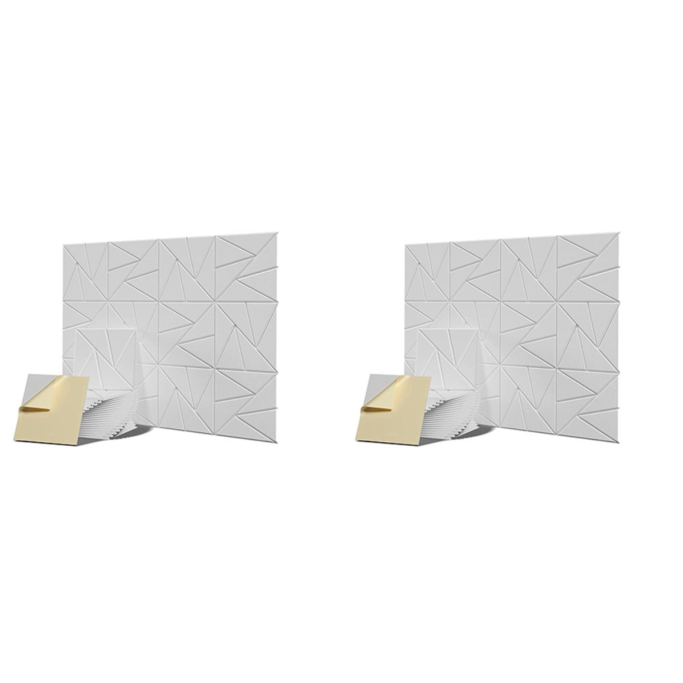 12Pack Acoustic Panels With Self-Adhesive, White 4712751293292