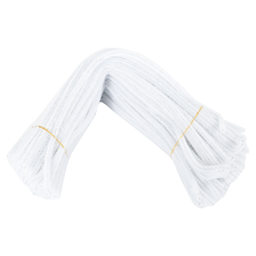 100 Pcs 30cm creation pipe cleaners, white 1