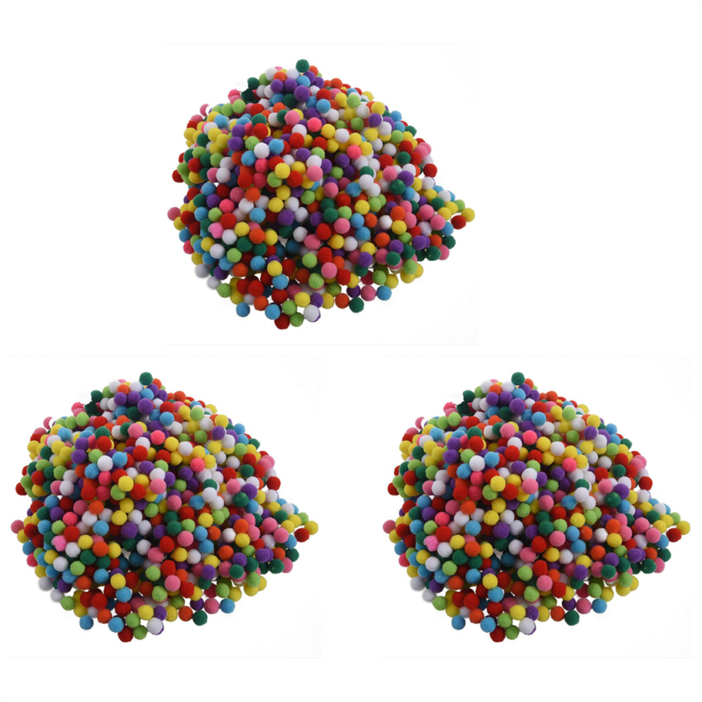 1000 Pcs 10mm Mixed Color Soft Pom Poms Pompoms-image-OPC-PJ92SS2-NEW