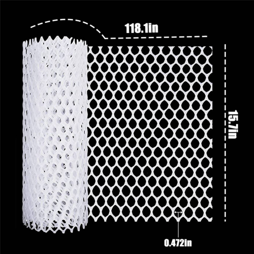 Plastic Chicken Wire Fence Mesh,Fencing Wire White 2
