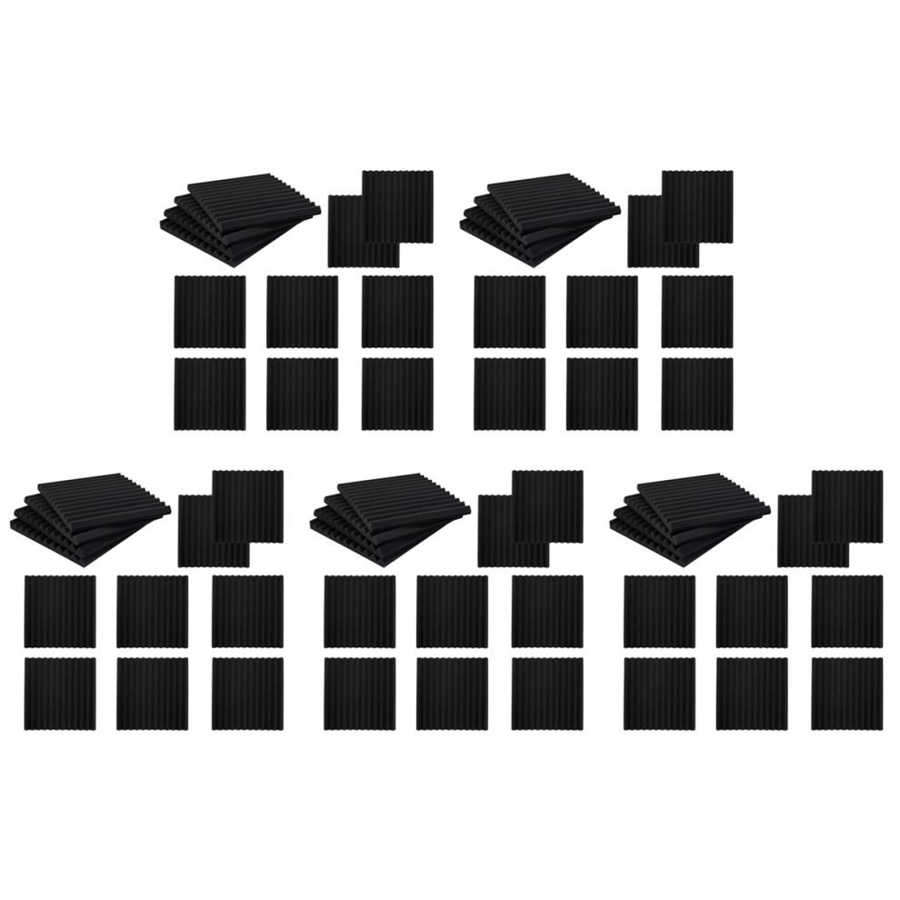 Self-Adhesive Acoustic Panels, Sound Proof Foam Panels(Black) 4712751294749