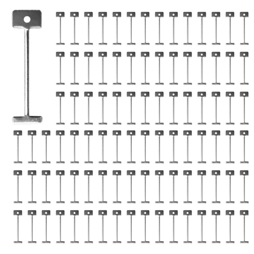 200Pcs Tile Leveling System For Tile Laying Reusable Steel Needles 4712751294893