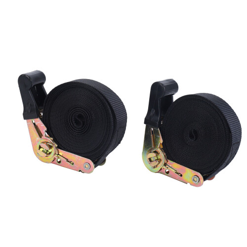 2 Pack 20 FT Ratchet Tie Downs 6M X25mm Endless for Motorcycles,Car 1