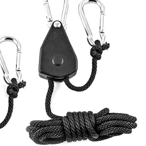 6Pcs 1/8 Inch Heavy-Duty Adjustable Growth Light Ratchet Rope Hanger 2