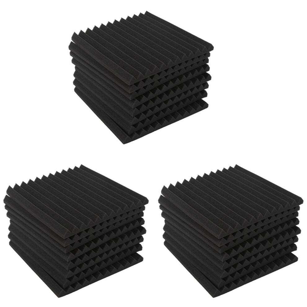 Wedge Acoustic Foam With Adhesive Tape 24 Pcs Soundproof Panels 4712751228706