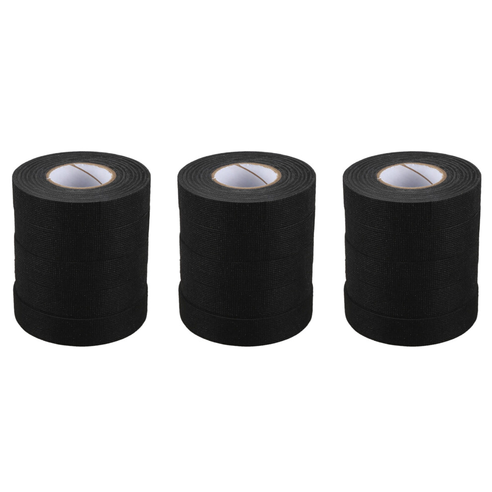 5Pc Harness Tape Looms Wiring Cloth Fabric Tape Cable 19Mm X 15M Black 4712751296491