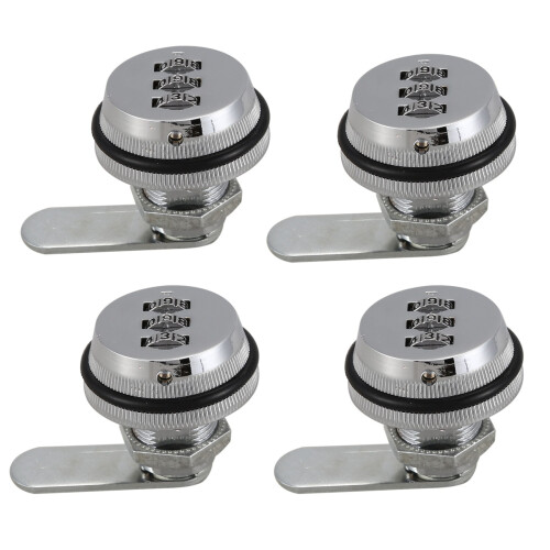 Alloy Code Combination Cam lock Keyless silver