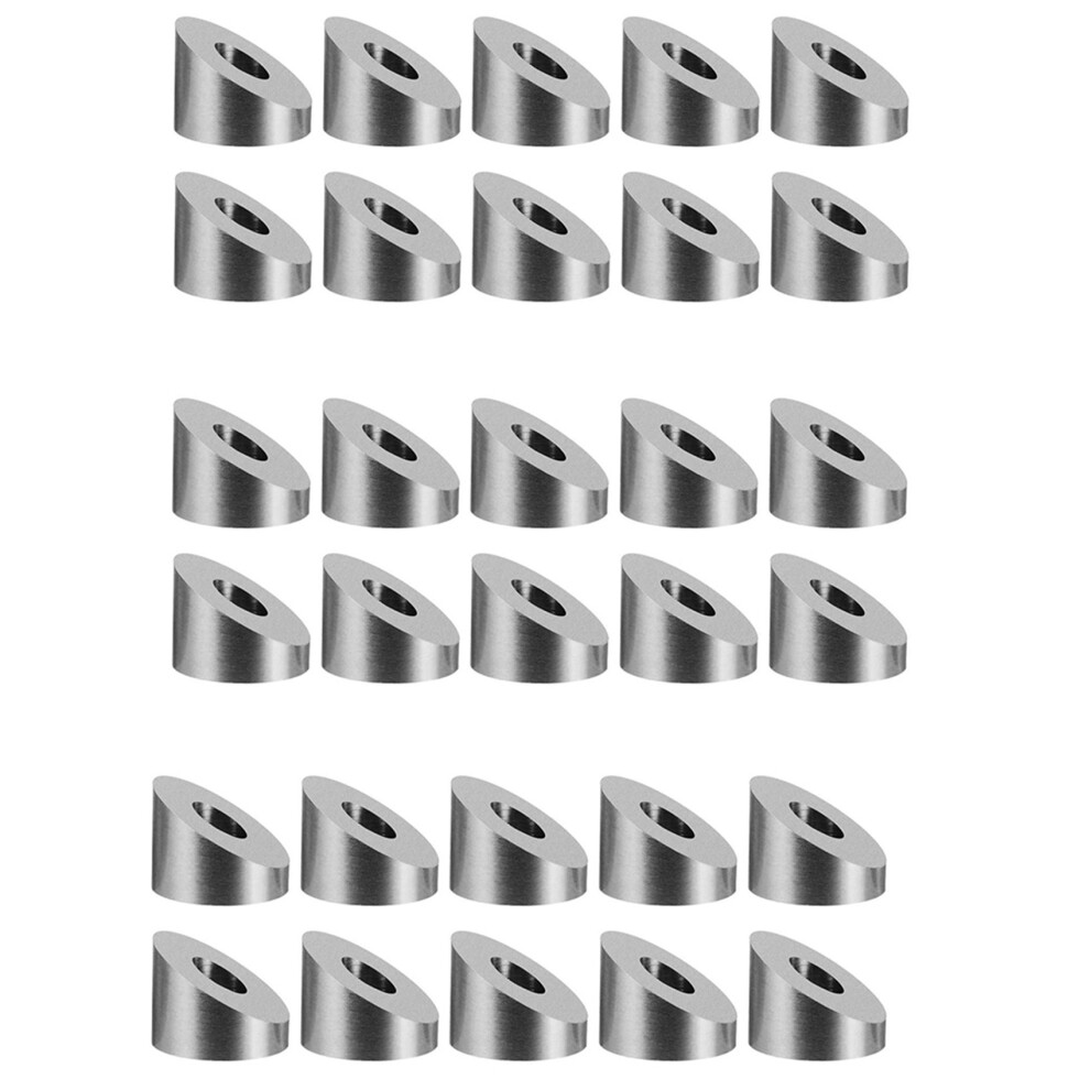 T316 1/4 Inch 30 Degree Angle Beveled Washer For Diy Balustrade 10 Pc 4712751229864
