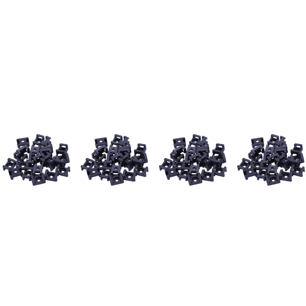 Tornillo De Montar Bases Atadura De Cables 23X16mm 30 Unidades Negro 4712751230396