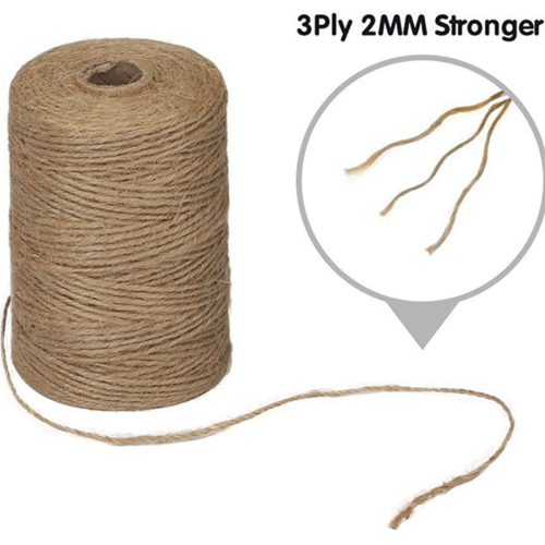 200M/ Roll 2mm Twine Natural Thick Brown Twine 2