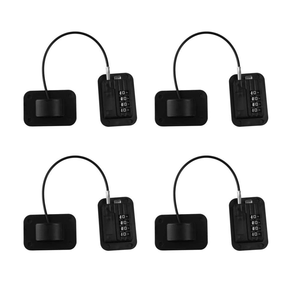 Upgraded Password Child Safety Lock Fridge Door Cabinet Locks -Black