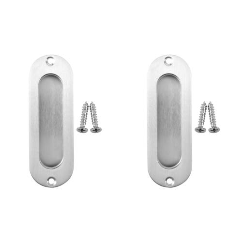 1pcs Rectangular Face Fix Recessed Door Pull Handle Stainless Steel