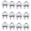 4pcs Stainless Steel Cable Clip Saddle for 5/32 inch 4mm Wire Ropes 2