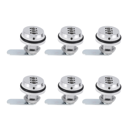 Alloy Code Combination Cam lock Keyless silver