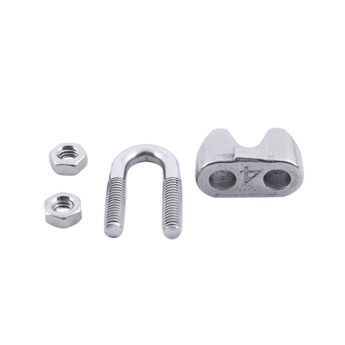 4pcs Stainless Steel Cable Clip Saddle for 5/32 inch 4mm Wire Ropes