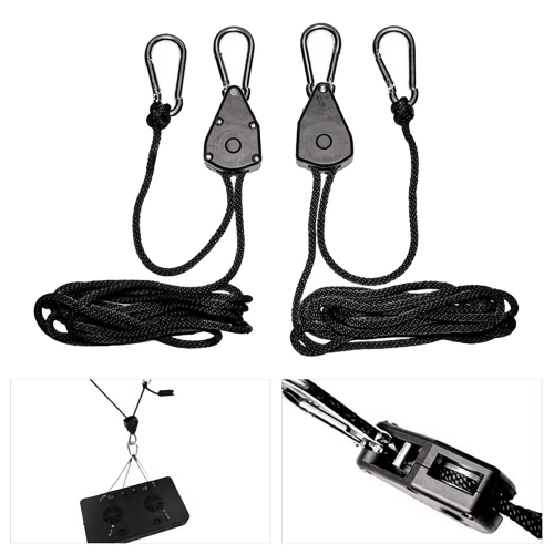 6Pcs 1/8 Inch Heavy-Duty Adjustable Growth Light Ratchet Rope Hanger 2