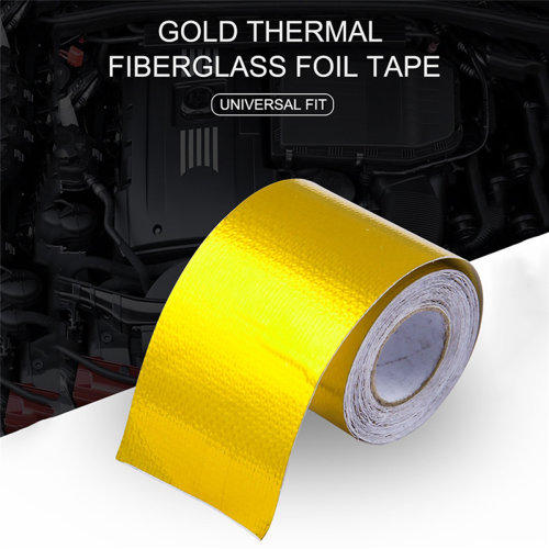 Gold Thermal Tape Air Intake Heat Shield Reflective Barrier Engine 1