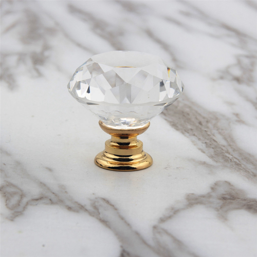 24PCS DIY Crystal Epoxy Resin Drawer Knob Base(Golden) 1