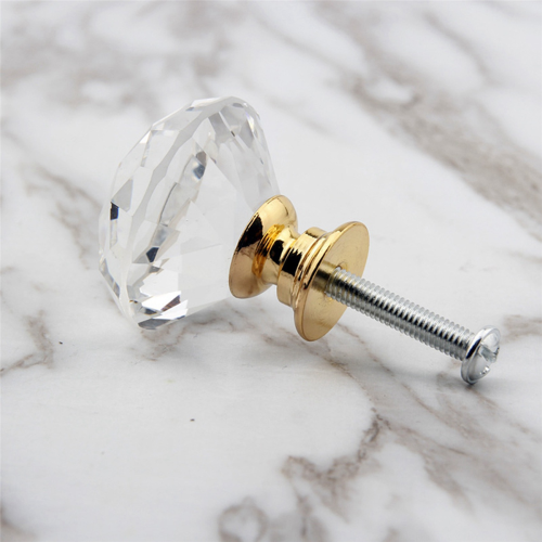 24PCS DIY Crystal Epoxy Resin Drawer Knob Base(Golden) 2