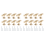8 Packs Champagne Gold Cabinet Knobs Drawer Knobs Euro T Bar Knobs 1