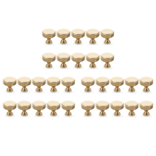 10Pcs Round Kitchen Cabinet Pulls for Dresser, Cupboard and Wardrobe