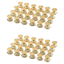 24PCS DIY Crystal Epoxy Resin Drawer Knob Base(Golden)
