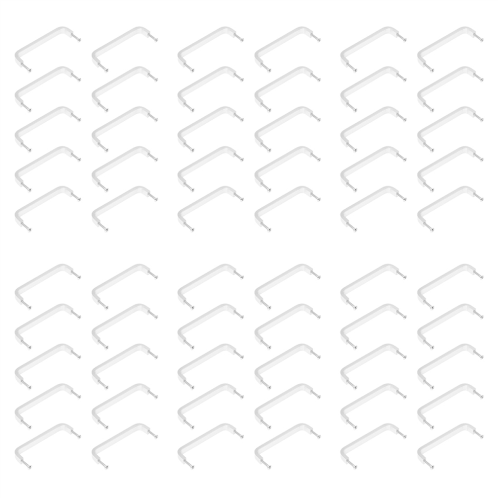 10 X Poignees Pour Porte De Tiroir Quincaillerie - D'argent Mat 4712751297177