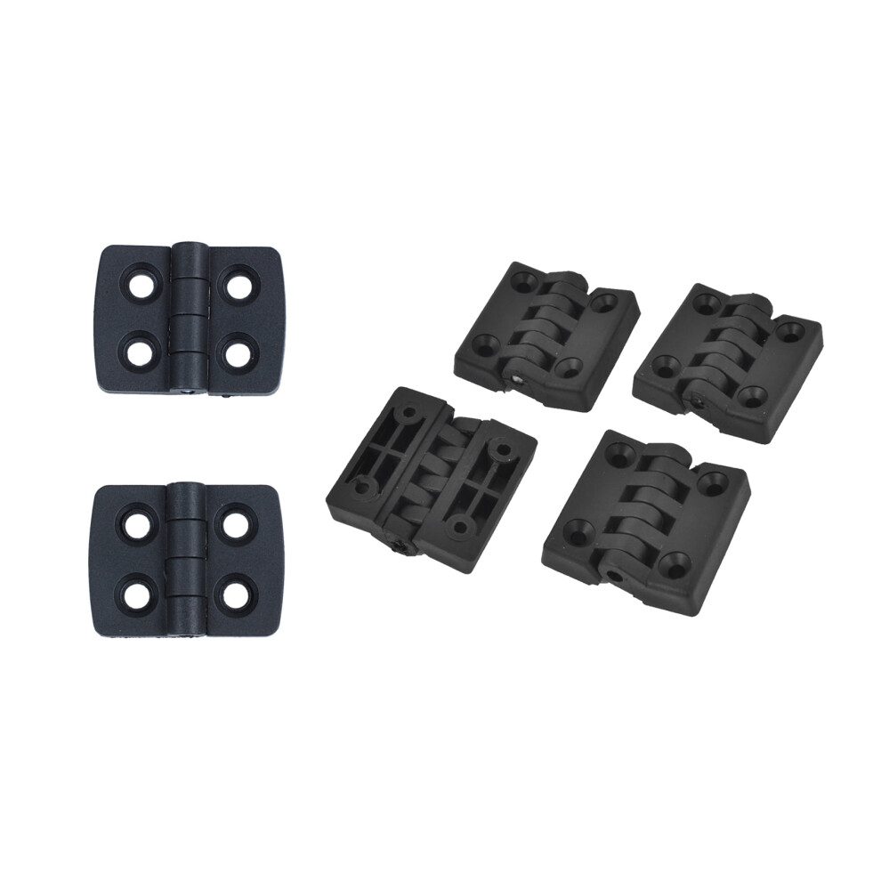 10Pcs Reinforced Black Plastic Door Hinges 40Mm X 30Mm 4712751232383