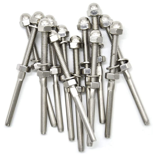 20 Pairs 1/8 inch Cable Railing Kits 30 Degree Washer for Decking 2