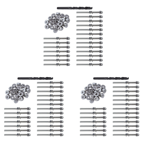 20 Pairs 1/8 inch Cable Railing Kits 30 Degree Washer for Decking