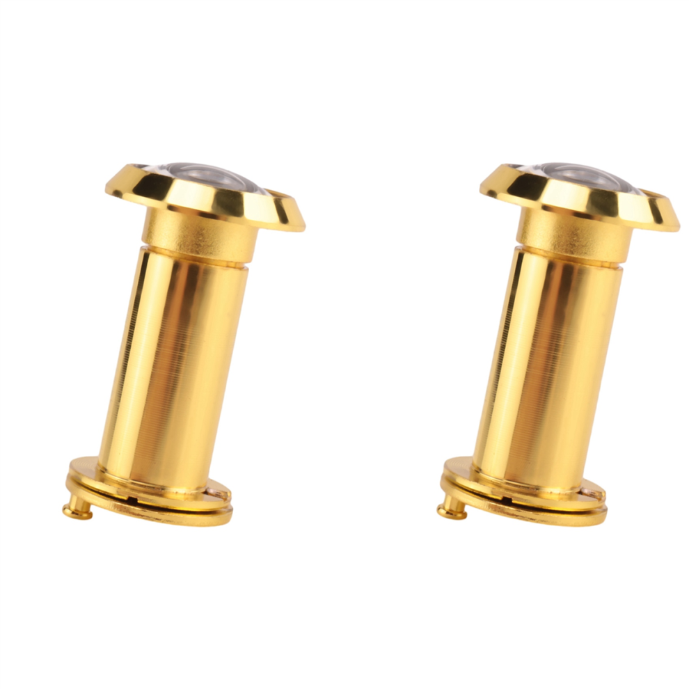 200 Degree Retractable 36-58Mm Security Door Peephole + Cover, Gold 4712751235292
