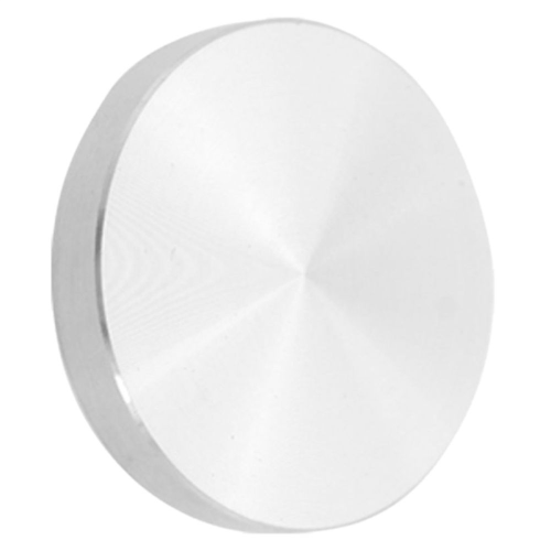 Glasplatten-Adapter, Aluminium, rund, 50x8mm, Silber 2