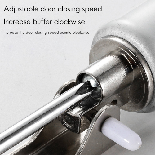 Simple Door Closer Silent Pneumatic Hydraulic Buffer Automatic Brown 2