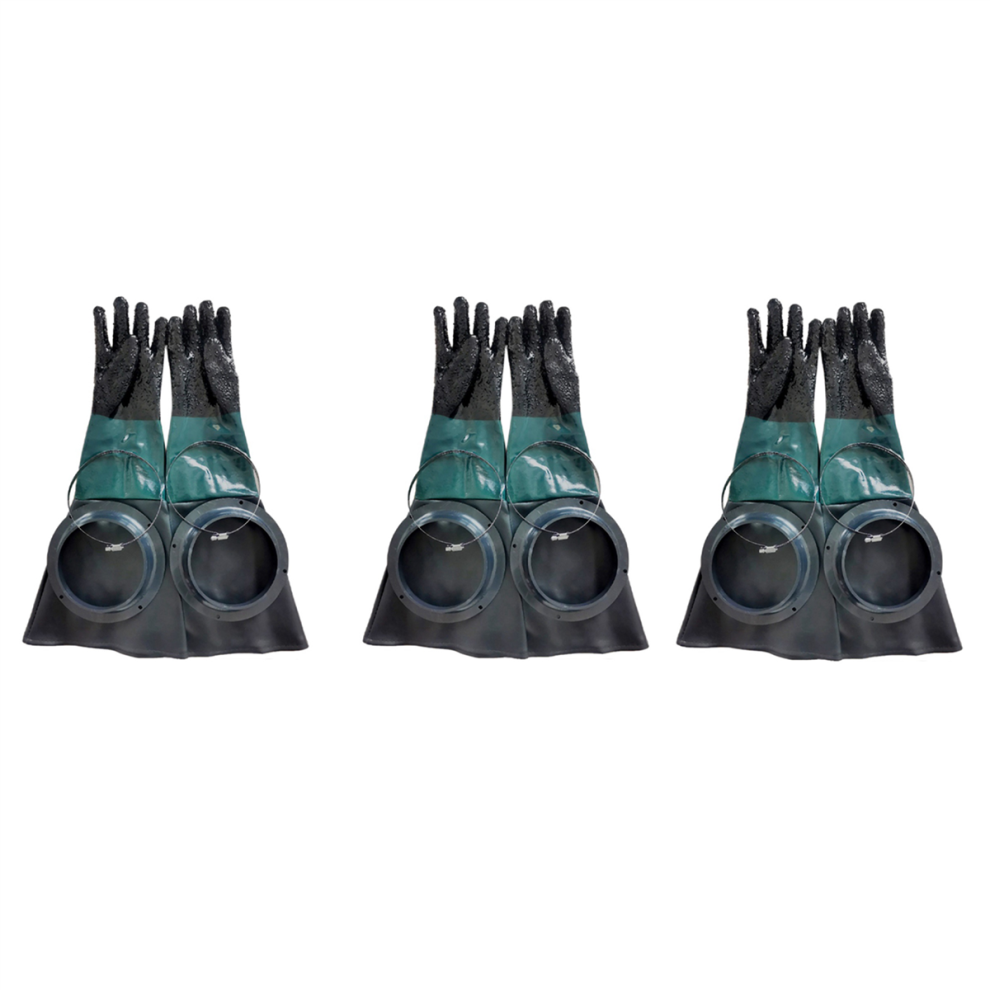 Sandblasting Gloves Sandblaster Parts 60Cm For Sandblast Cabinet 4712751235537