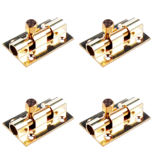 1.5-inch Long Brass Door Latch Sliding Lock Bolt Gold
