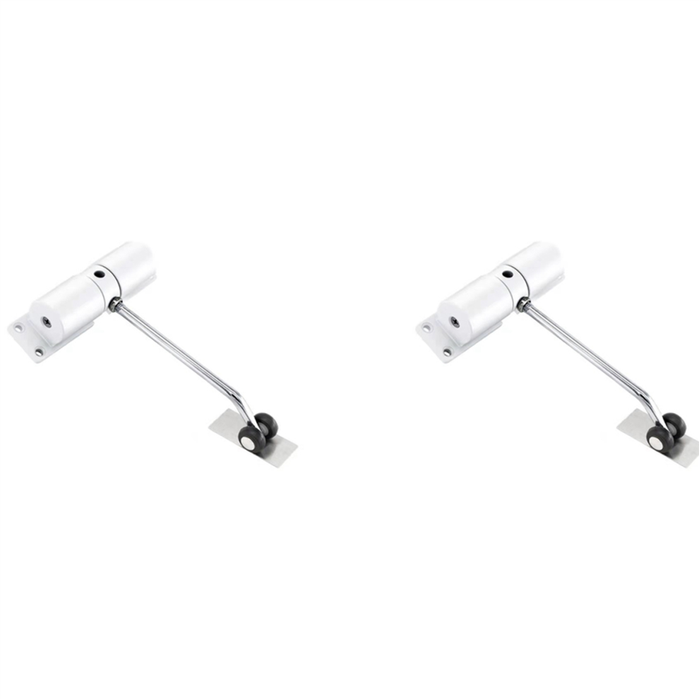 Simple Door Closer Household Automatic Hinge Mute Closer(White) 4712751232130
