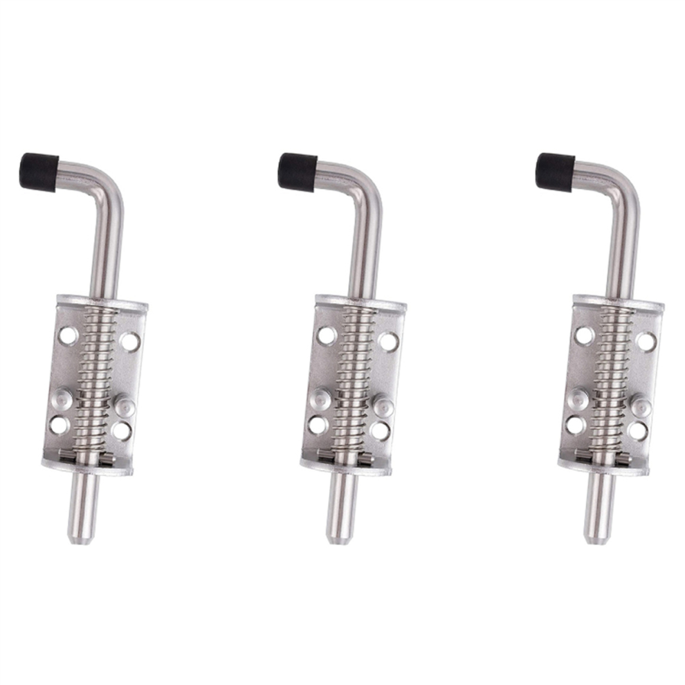 1Pcs Stainless Steel 6.5Inch Spring Lock For Doors And Trailer Gate 4712751231706