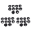 10 pcs 35 mm schwarze Kabeldurchfuehrung 1